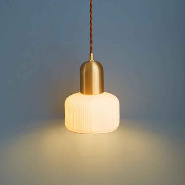 Nordic Minimalist Bottle Shaped 1-Light Ceramic Pendant Light