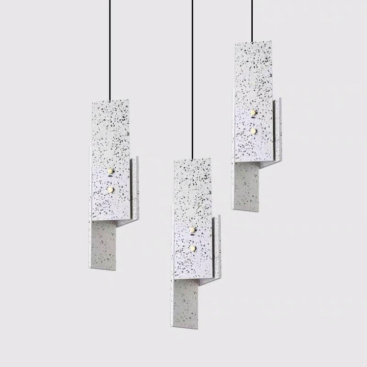 Suspension LED à 1 lumière géométrique en ciment coloré nordique 