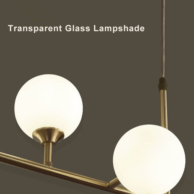 Modern Glass Ball 5-6-Light Chandeliers