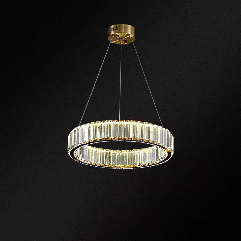 Modern Ring Crystal 1-Light LED Chandeliers