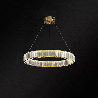 Modern Ring Crystal 1-Light LED Chandeliers
