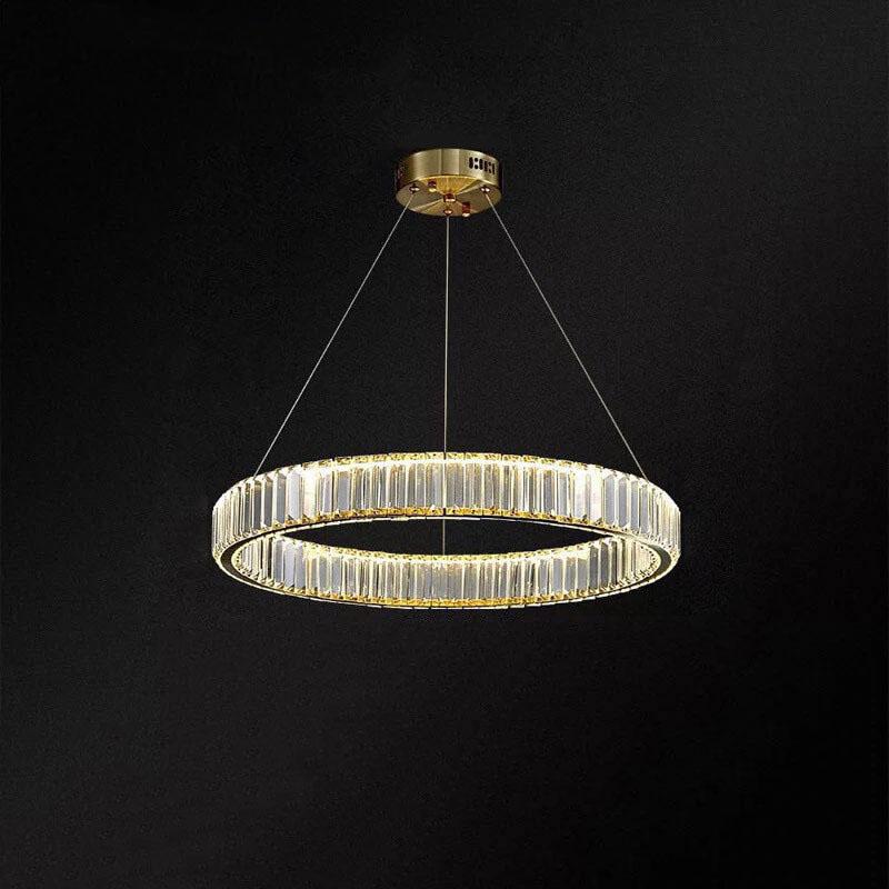 Modern Ring Crystal 1-Light LED Chandeliers