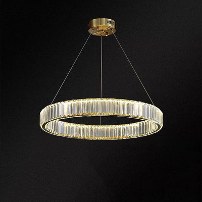Modern Ring Crystal 1-Light LED Chandeliers