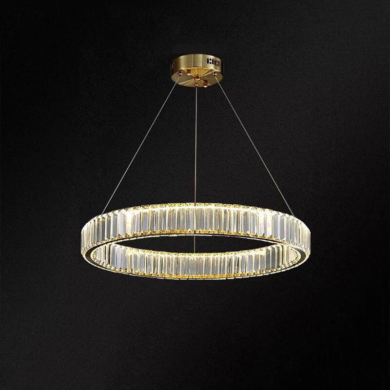 Modern Ring Crystal 1-Light LED Chandeliers