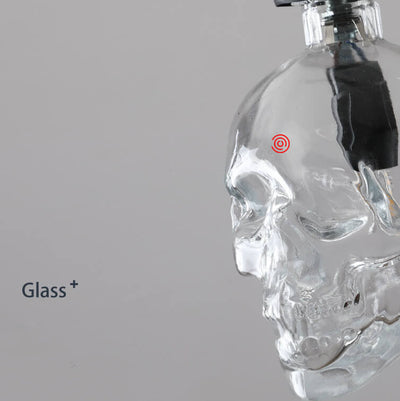 Skull Glass 3-Light Chandeliers