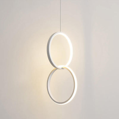 Minimalist Circle 1-Light LED Metal Shade Pendant Light