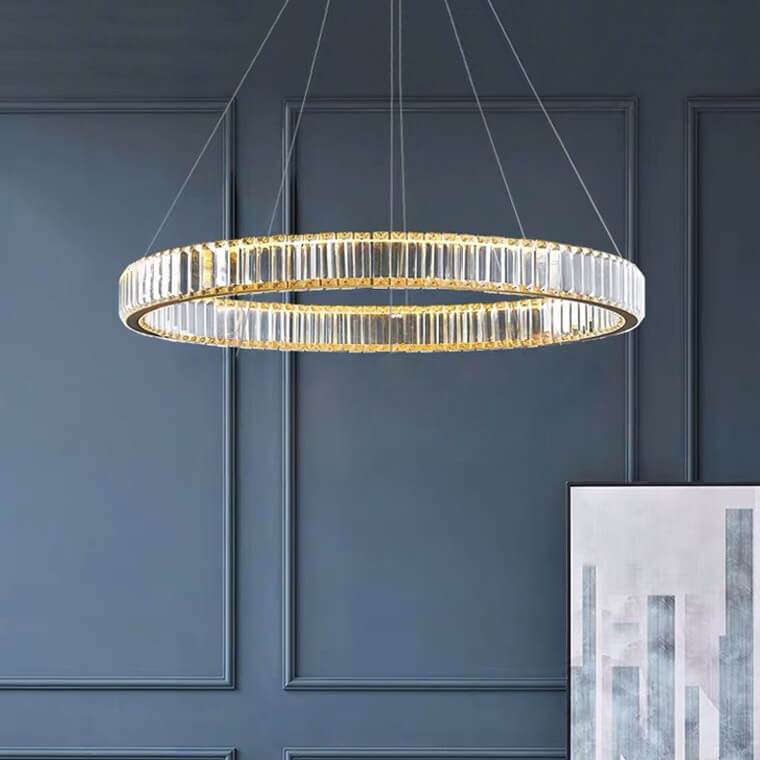 Modern Ring Crystal 1-Light LED Chandeliers