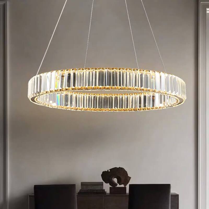 Modern Ring Crystal 1-Light LED Chandeliers