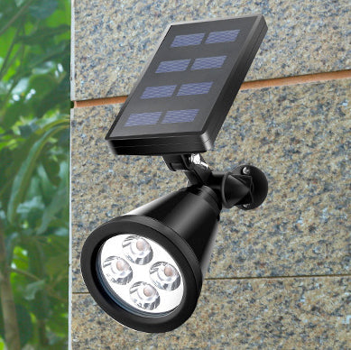 Wasserdichtes konisches Solar-Scheinwerfer-LED-Bodenstecker-Licht für den Außenbereich 