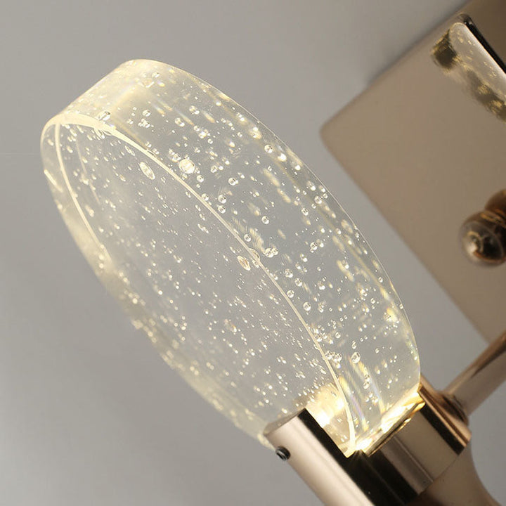 Moderne Luxus Runde Blasen Kristall Aluminium Eisen LED Wandleuchte für Wohnzimmer 