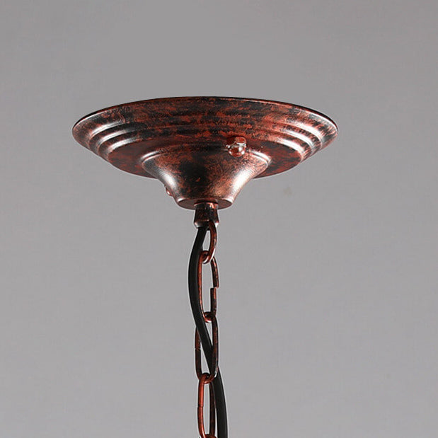 Industrieller Vintage-Wasser-Muster-Glas-Elch-Schlitten-Design 1/4 Licht-Kronleuchter 