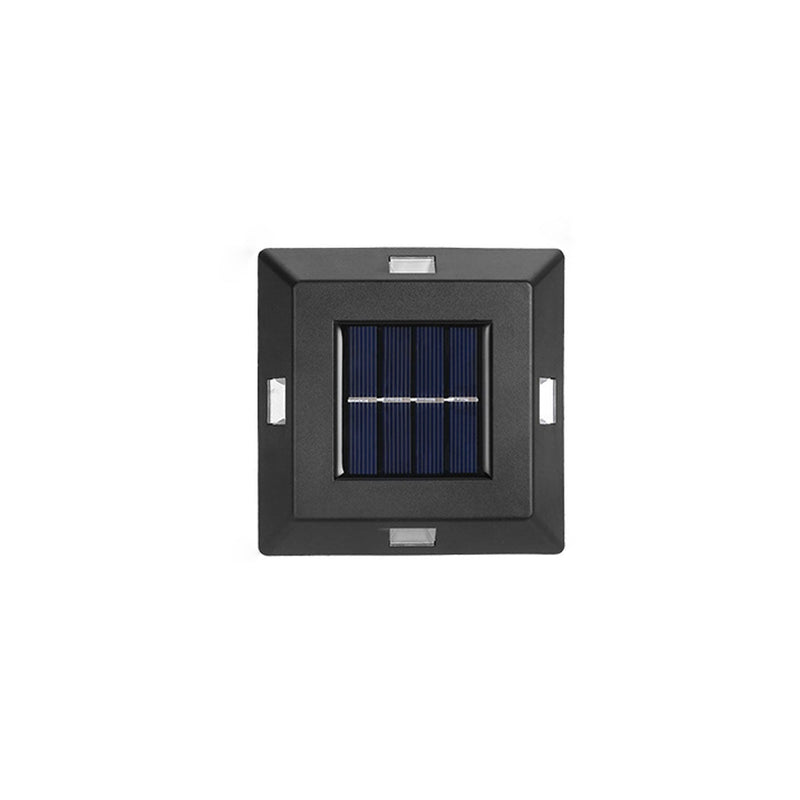 Modern Square Solar Outdoor Lawn LED Garden Ground  Landscape Light Wall Sconce Lamp