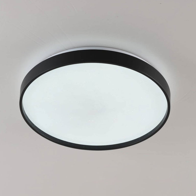 Minimalist Creative Star Empty Circular LED Iron Flush Mount Ceiling Light