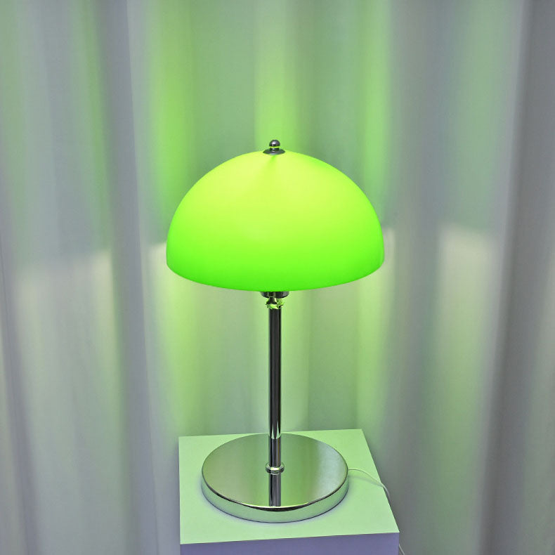 Lampe de table USB à LED en acrylique transparent en forme de dôme vintage nordique 