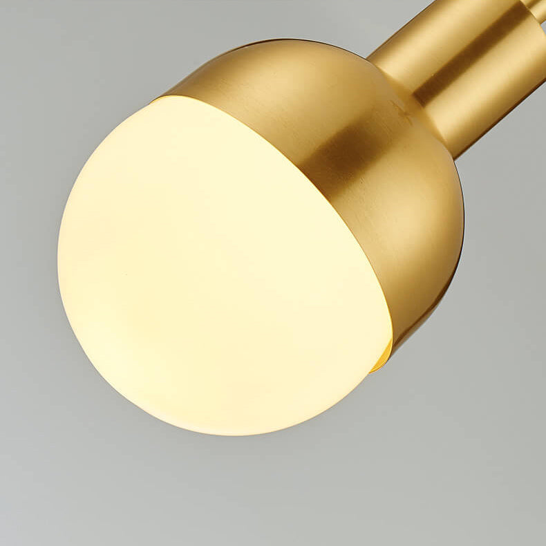 Nordic Vintage Messing Glas Oval 1-Licht Pendelleuchte 