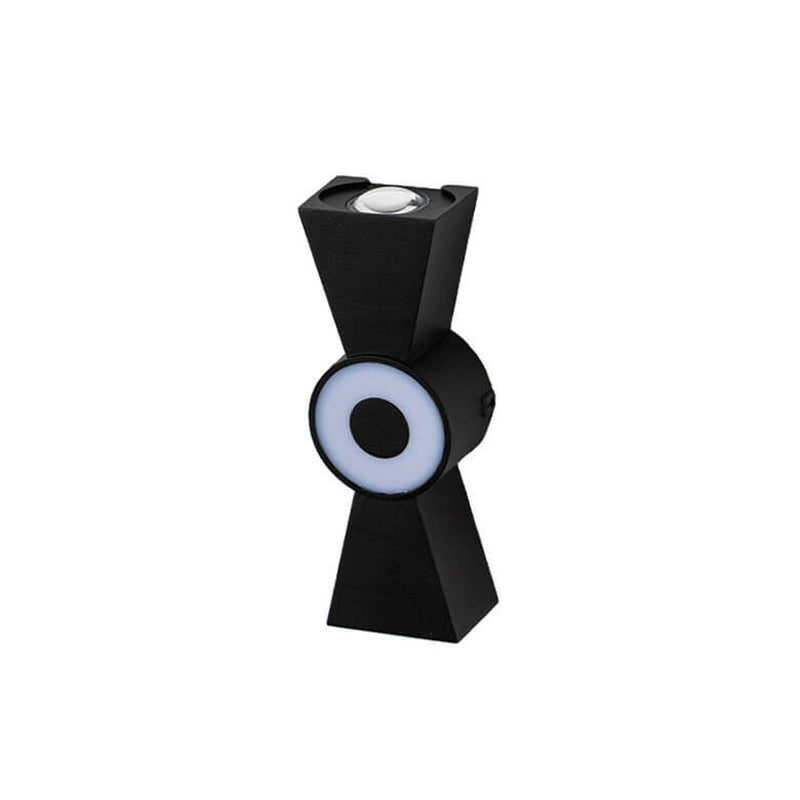Nœud papillon créatif extérieur avec éclairage vers le haut et vers le bas, lampe murale étanche à LED pour patio 