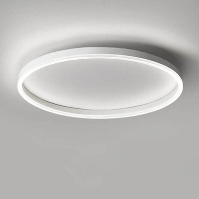 Nordic Minimalist Circle Ring Iron Acrylic LED Flush Mount Ceiling Light