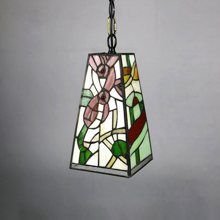 Nordic Vintage Tiffany Glaslegierung 1-Licht Pendelleuchte 
