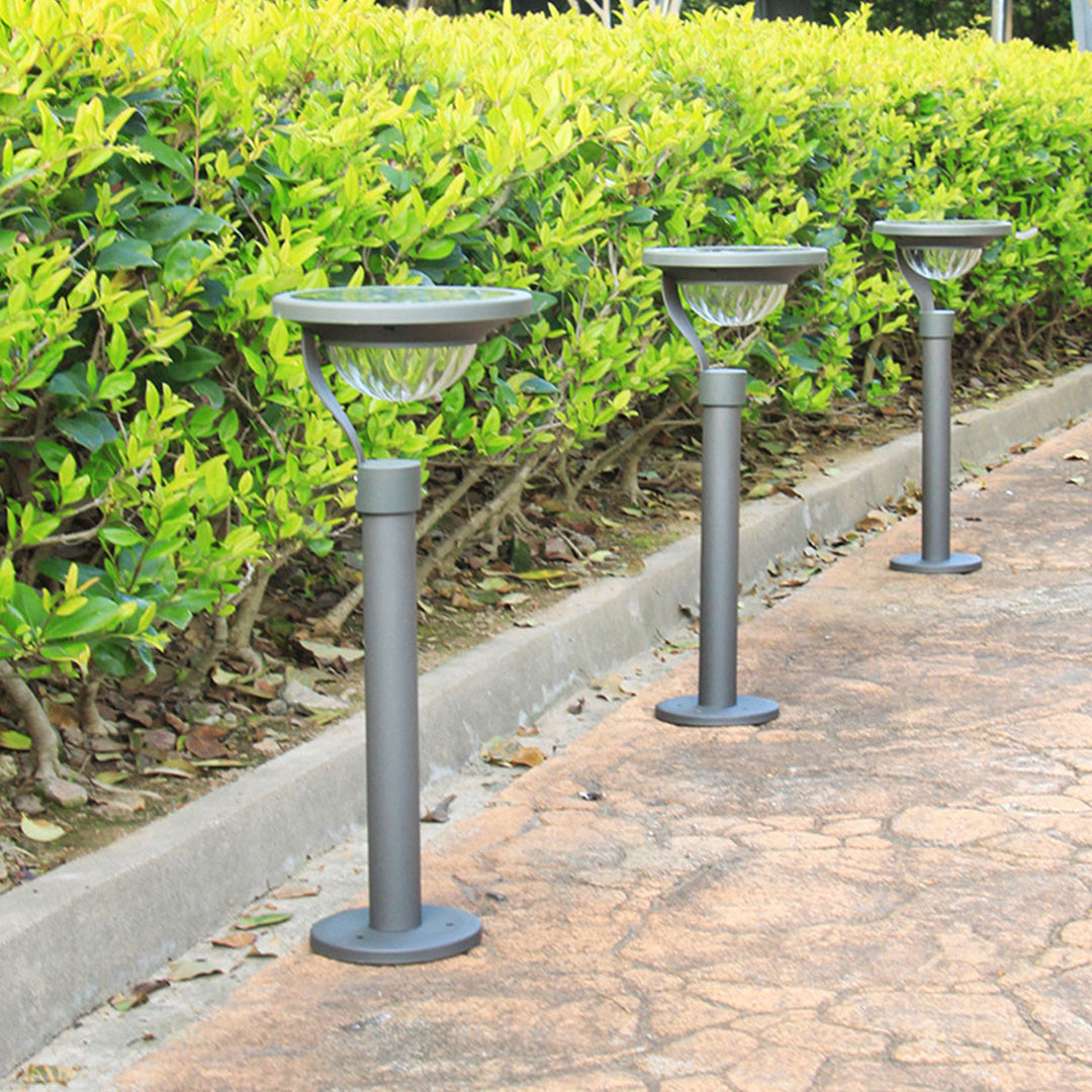 Luz de jardín solar LED impermeable de uso dual moderna de piso a techo para exteriores 