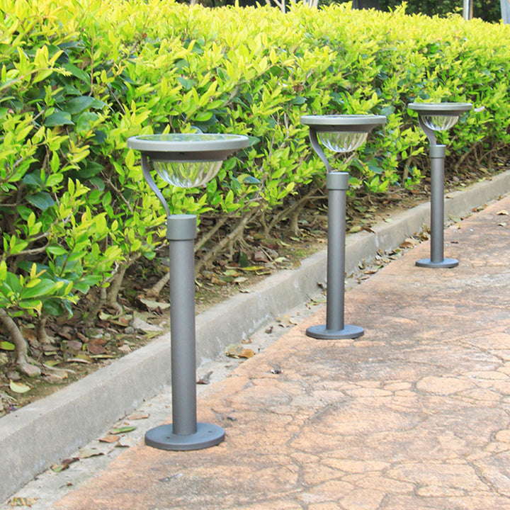 Luz de jardín solar LED impermeable de uso dual moderna de piso a techo para exteriores 