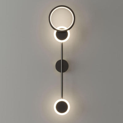 Zeitgenössische Luxus geometrische Kreis lange Streifen Acryl Schatten LED Wandleuchte Lampe für Schlafzimmer 