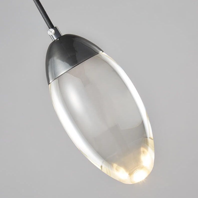 Modern Minimalist Full Copper Crystal 1/2-Light Island Light Chandelier