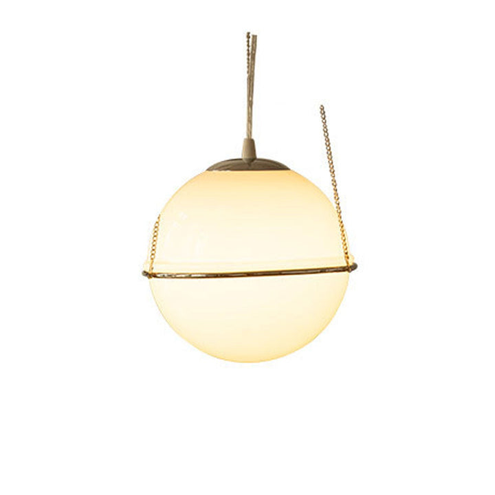 Japanische Vintage Wabi-Sabi Glas Pendelleuchte mit 1 Leuchte 