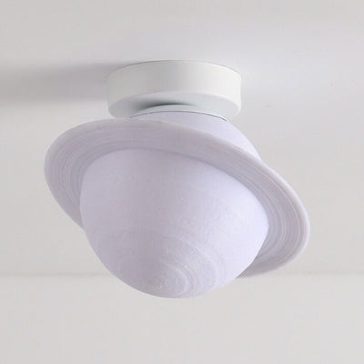 Nordic Creative Saturn Planet Plafonnier semi-encastré à 1 lumière 