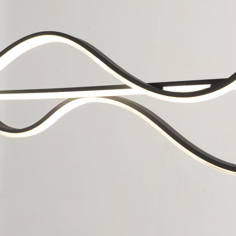 Moderner LED-Kronleuchter mit minimalistischen Linien