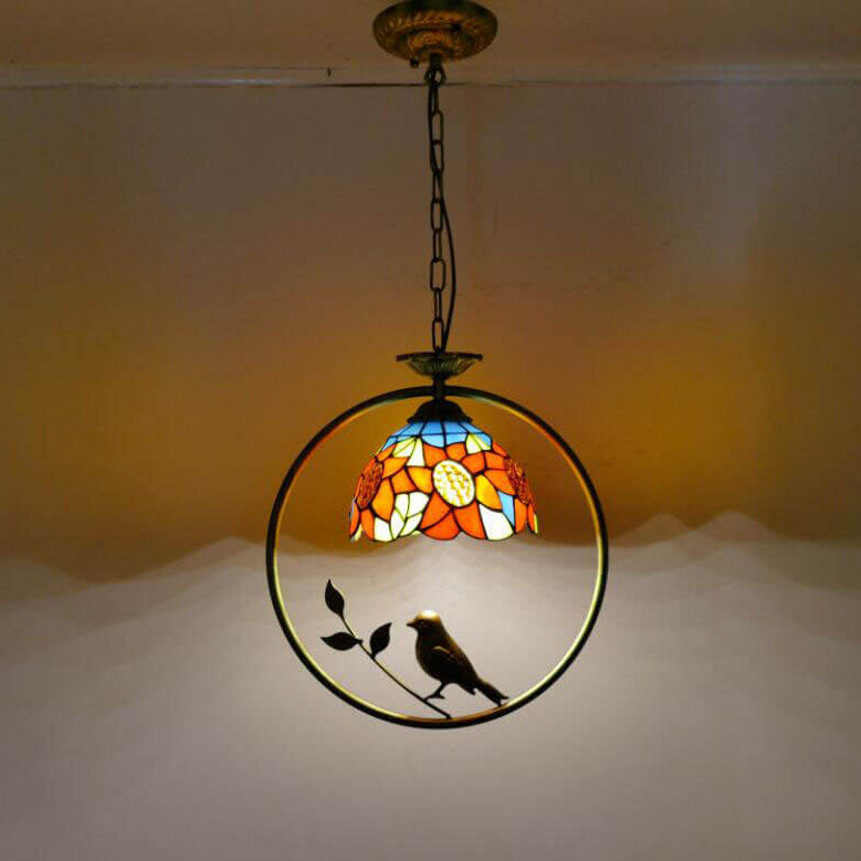 Tiffany Dôme Rustique Vitrail Design d&