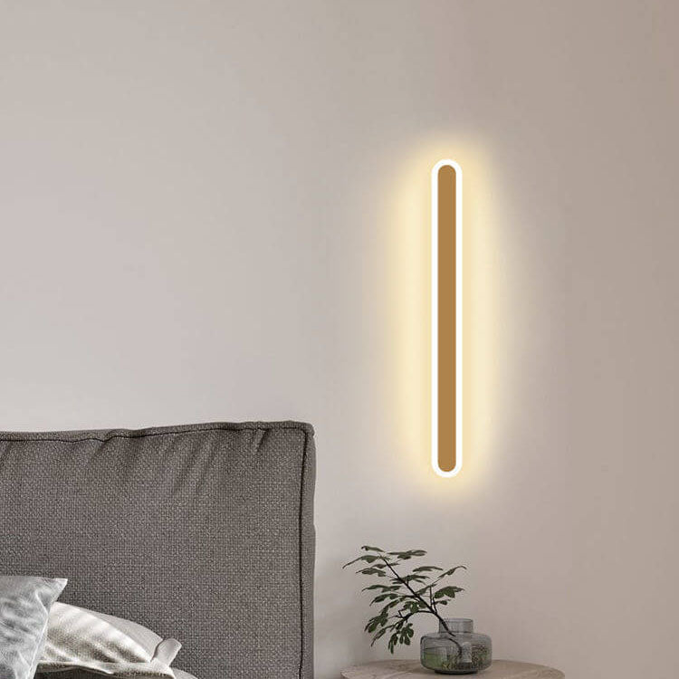 Modern Minimalist Long Bar Iron Acrylic LED Wall Sconce Lamp