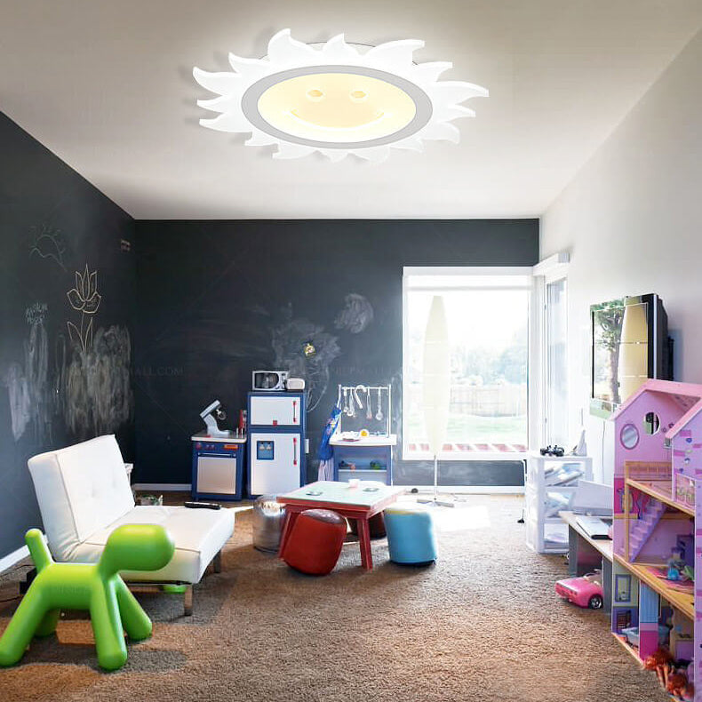 Creative Cartoon Smiley Sun LED-Deckenleuchte für bündige Montage