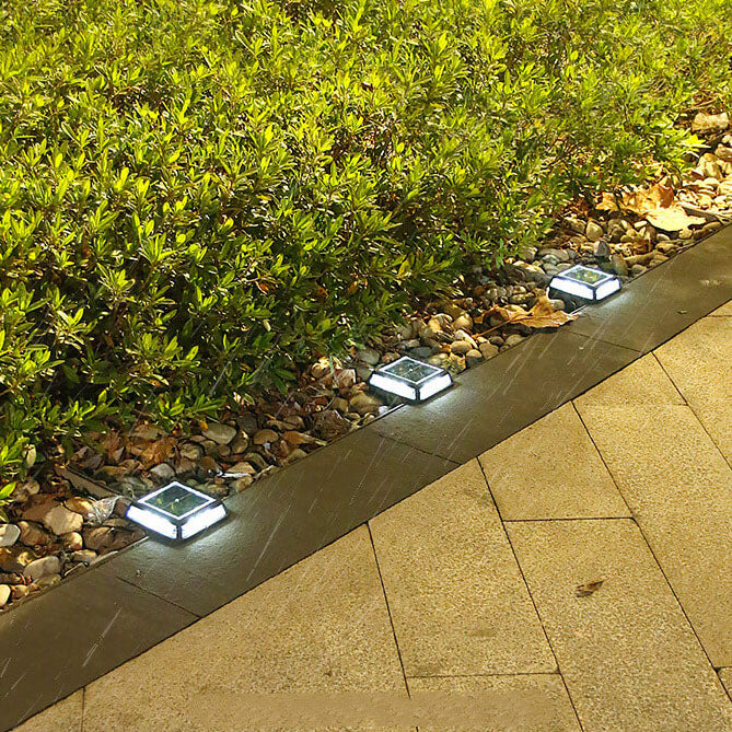 Luz de calle cuadrada moderna impermeable con LED solar para jardín exterior y balcón 