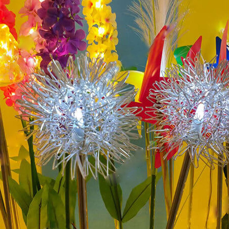 Solar-Löwenzahn-Aluminiumdraht-Kugel-Licht-LED im Freien wasserdichtes leuchtendes Garten-Einsatz-Boden-Landschaftslicht 