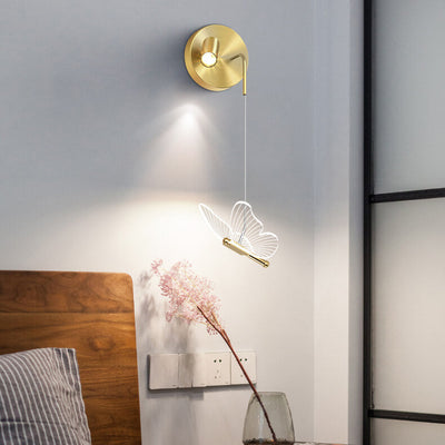 Nordic Light Luxury Butterfly Spotlight Design LED Wall Sconce Lamp