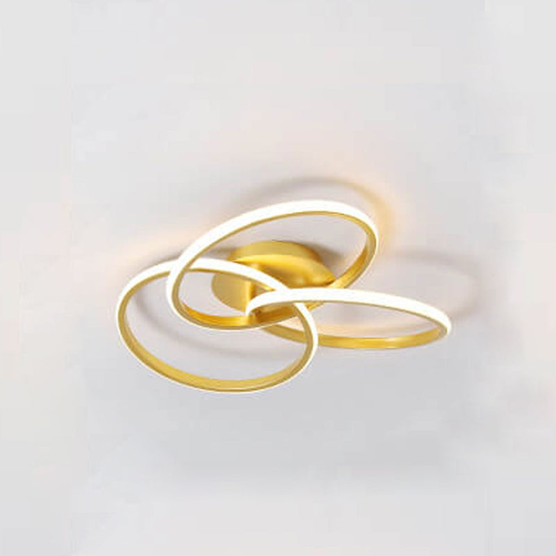 Nordic Light Luxus Ring Gestaffeltes Überlappungsdesign LED-Deckenleuchte 