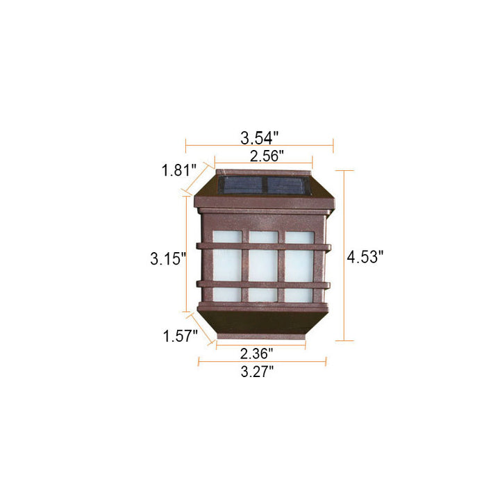 Cour étanche fenêtre panneau LED solaire applique murale lampe lumière extérieure 