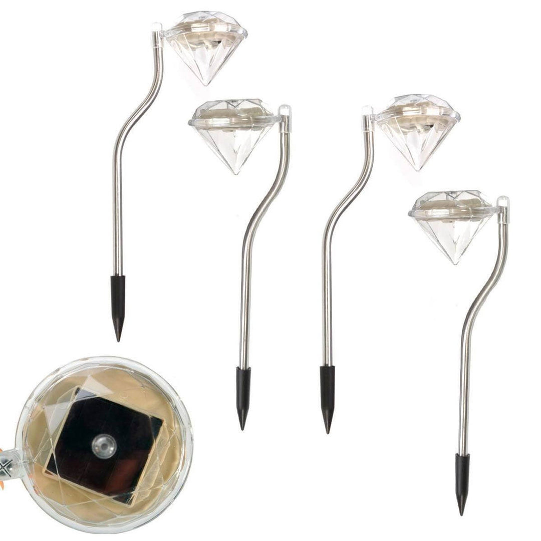 Luz de camino decorativa para jardín exterior LED Solar Diamond Bend 