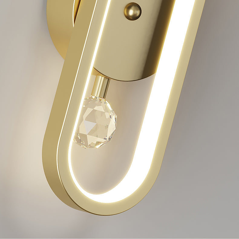 Nordic Light Luxury Geweih Kreis LED Wandleuchte 