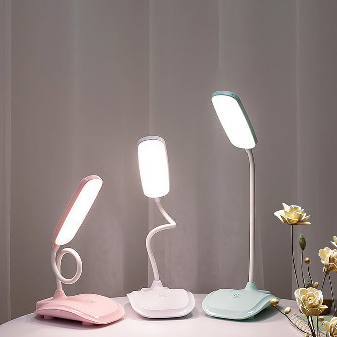 Lampe de bureau de lecture LED à intensité variable, tuyau réglable simple, tactile 