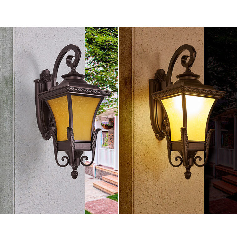 European-style Retro Aluminum Waterproof Outdoor 1-Light Wall Sconce Lamp