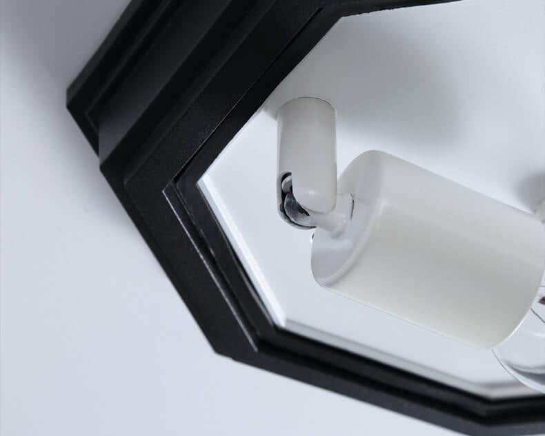 Vintage Industrielle Aluminium Symmetrisches Design 1-Licht Deckenleuchte 