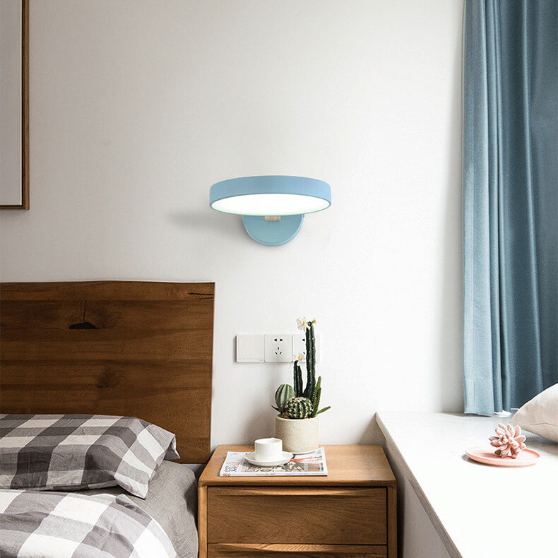 Lámpara de pared LED Nordic Creative Round Macaron Color 