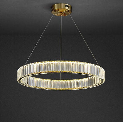 Modern Ring Crystal 1-Light LED Chandeliers
