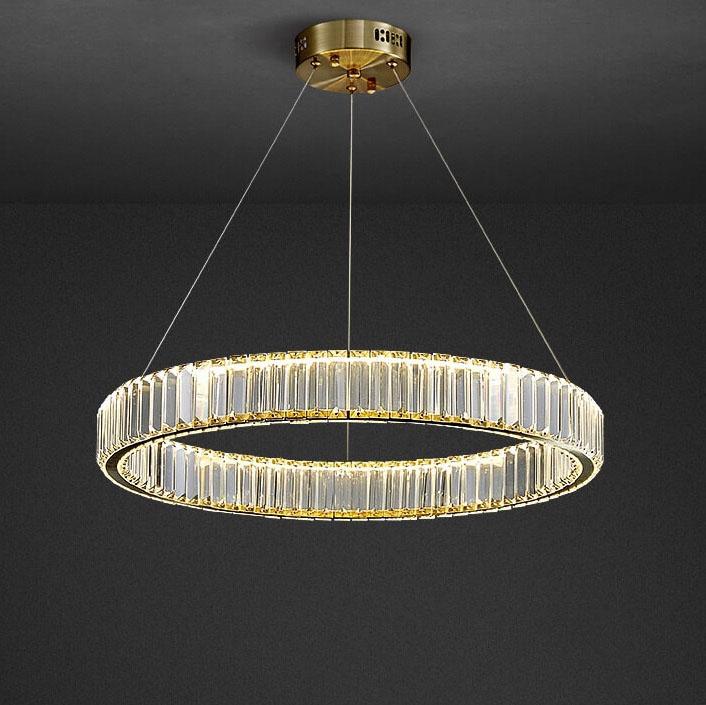 Modern Ring Crystal 1-Light LED Chandeliers