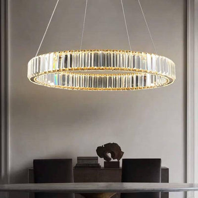 Modern Ring Crystal 1-Light LED Chandeliers