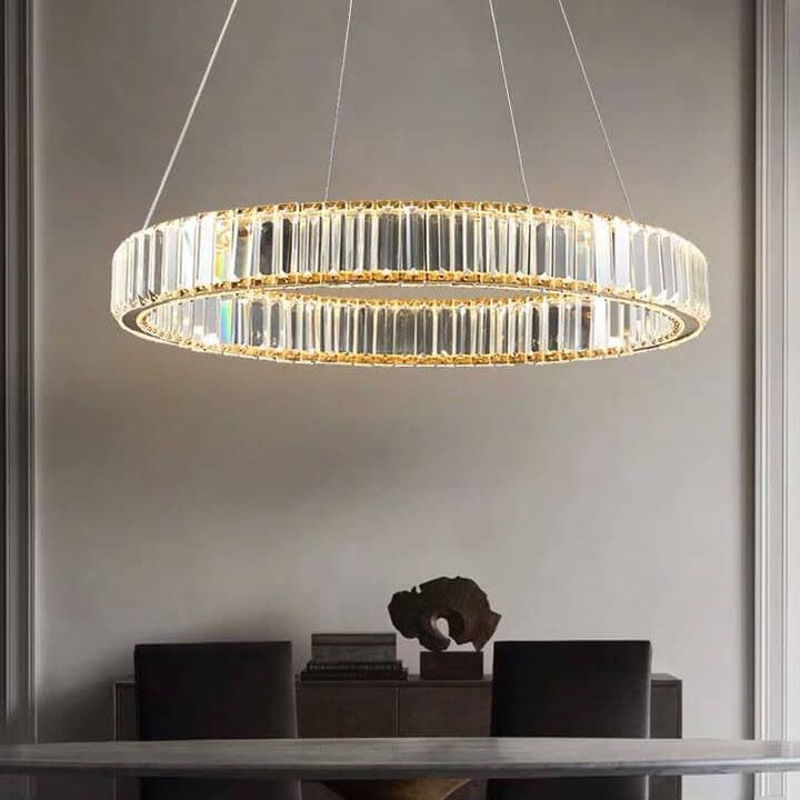 Modern Ring Crystal 1-Light LED Chandeliers