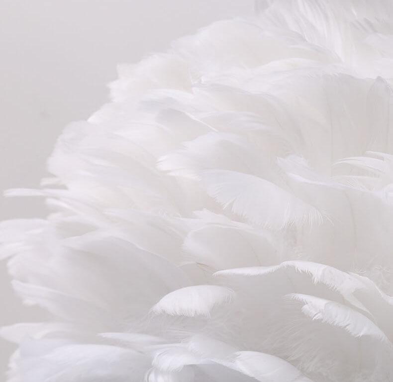 Lampe de sol moderne à globe à 1 lumière Feather 