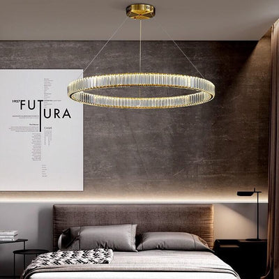 Modern Ring Crystal 1-Light LED Chandeliers