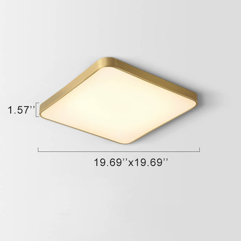 Einfache quadratische 1-Licht-LED 3-farbig veränderbare Unterputzbeleuchtung 